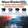 thumbnail image 2 of 2018 Audi A5 Sportback Beam Wiper Blades Wipers w/1yr Warranty (Set of 2) (WiperBladesUSA), 2 of 5