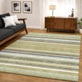 thumbnail image 6 of Addison Rugs Mayfield Premium Machine Washable Transitional Stripes Aloe Rectangle Rug, 3' x 5', 6 of 6