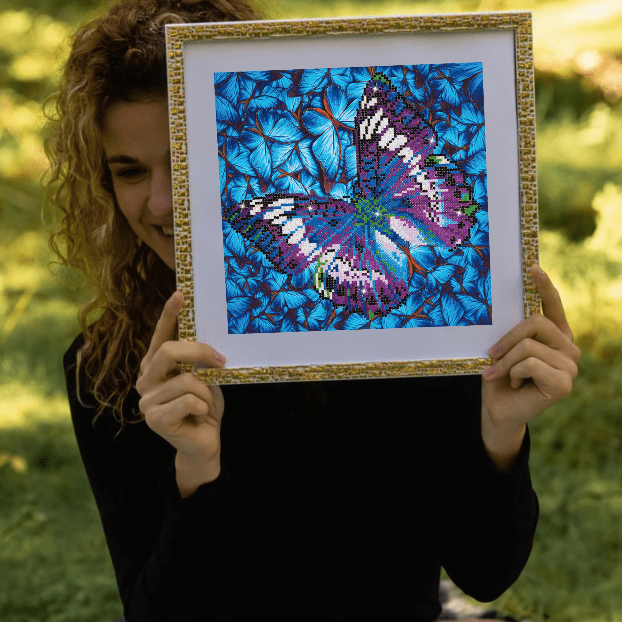 Diamond Dotz Flutter by Mauve Butterflies Diamond Painting Kits for Adults - Diamond Art Kits a Relaxing Creative Craft Kit with Dotz Gems 12"x12"