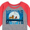 thumbnail image 3 of The Lion King - Hakuna Matata - Toddler & Youth Raglan Graphic T-Shirt, 3 of 6
