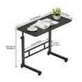 thumbnail image 5 of KAAYEE 27"-39"Height Adjustable Rolling Sewing Table Computer Desk for Sofa,Bedroom,Black, 5 of 6