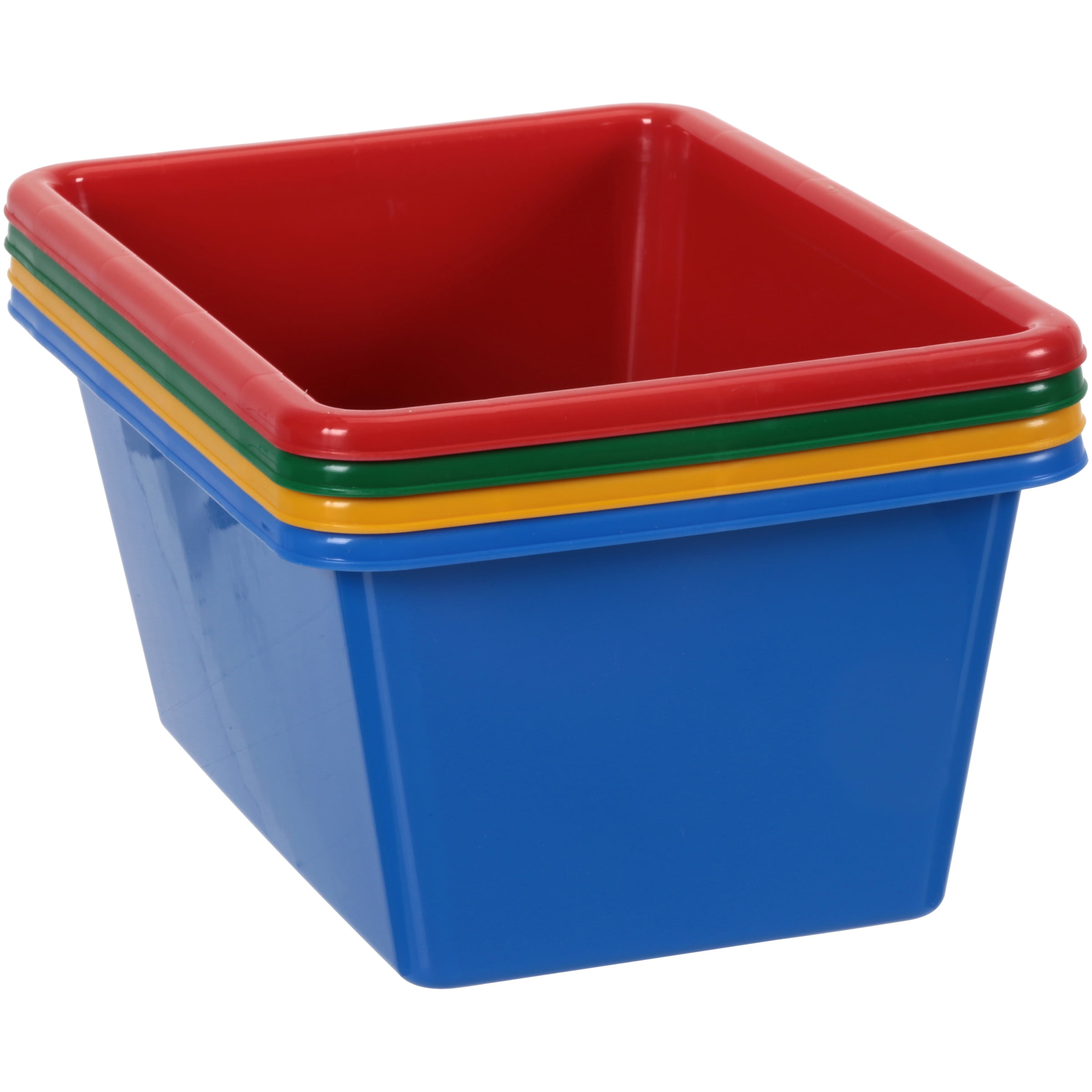 Tot Tutors Small Bins Primary Color Toy Storage 4 Ct Pack