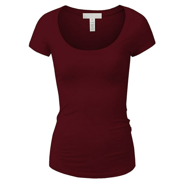 Essential Basic Essential Basic Scoop Neck Short Sleeve Tee for Women Tshirt Junior