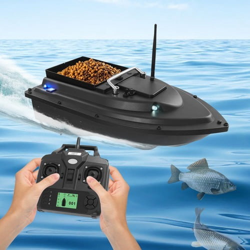 Advanced RC Fishing Bait Boat with GPS, Dual Motors, Automatic Return & LED Screen, 4.4lbs Load Capacity, 1968.5ft Range, Remote Control Fishing Drone for Lake & Reservoir
