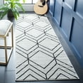 thumbnail image 2 of SAFAVIEH Adirondack Caitriona Geometric Squares Runner Rug, Ivory/Black, 2'6" x 6', 2 of 11