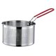 thumbnail image 1 of Cesta para freír, cesta para pasta de acero inoxidable, cesta para freidora con mango largo, para olla, cesta coladora de alimentos redonda de 18 cm, 1 of 8