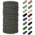 thumbnail image 5 of White Lion Macramé Cord – Cotton Rich Macrame Rope, 4 mm, 75 Feet, Dark Grey Color, Yarn for Wall Decor, Crochet, Gift Wrapping, Wall Hanging, Plant Hangers, Handmade Crafts, Knitting, 5 of 7