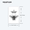 thumbnail image 4 of shiyou-Tattoo Tech, 3 Sheets Small Semi Permanent Tattoo, Adult Art Design Temporary Tattoos, Lasts 1-2 Weeks, Waterproof, Realistic Look, No Adhesive, No Reflection (Crown and Bee), 4 of 4