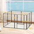 thumbnail image 2 of 31.5" Dog Playpen Indoor Outdoor, Portable Foldable 8 Panels Pet Playpen with Door & Strap for Medium Dogs, 2 of 6