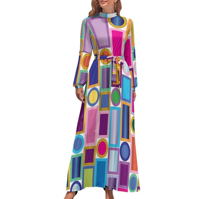 COLOR BLING Vestido largo Mujer moda vestidos de mujer lujo lujo mujer vestido de fiesta vestidos de mujer para mujer 2024