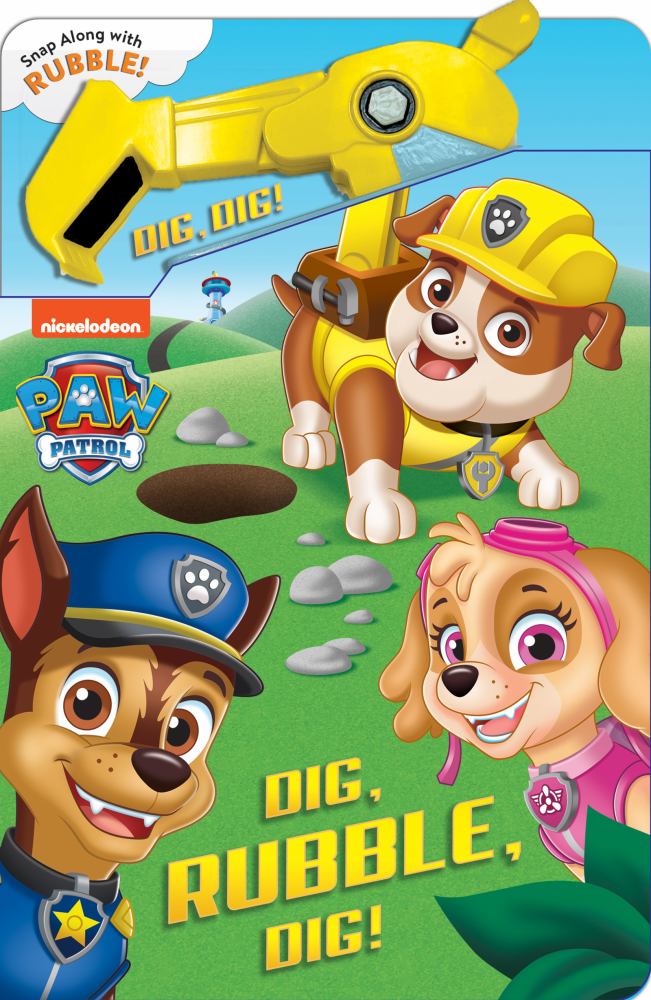 PAW Patrol: Dig, Rubble, Dig!: An Action Tool Book (Board Book)