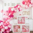 thumbnail image 5 of Pink Confetti White Balloons, 50pcs 12 inch Latex Balloons for Birthday Party Decorations, 5 of 12