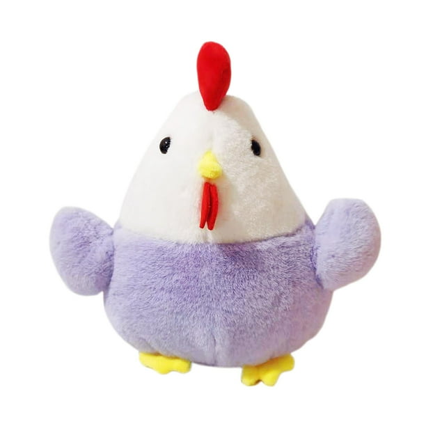Animal de peluche Divertido Gallo Muñecos de peluche Dormir Almohada de peluche Juguete de animal de peluche suave para regalos Adorno de sofá , Violeta Macarena juguetes de peluche