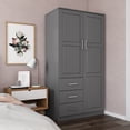 thumbnail image 3 of 100% Solid Wood Metro 2-Door Wardrobe, 3 of 5