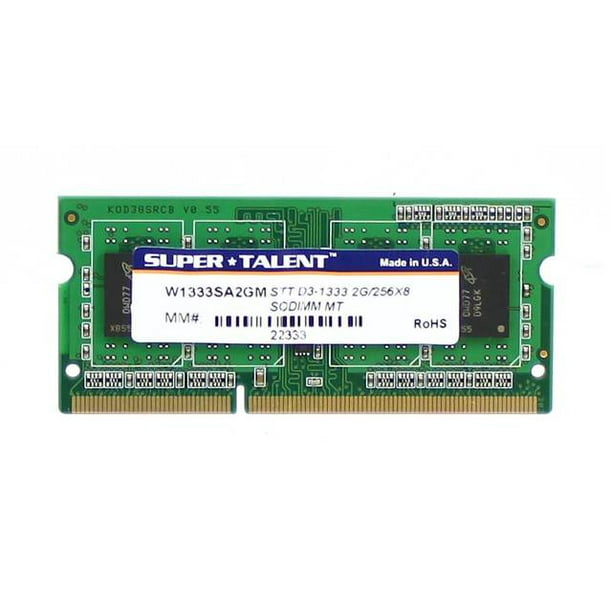 Cívico Anunciante hacha Super Talent 2GB DDR3 SDRAM Memory Module - Walmart.com