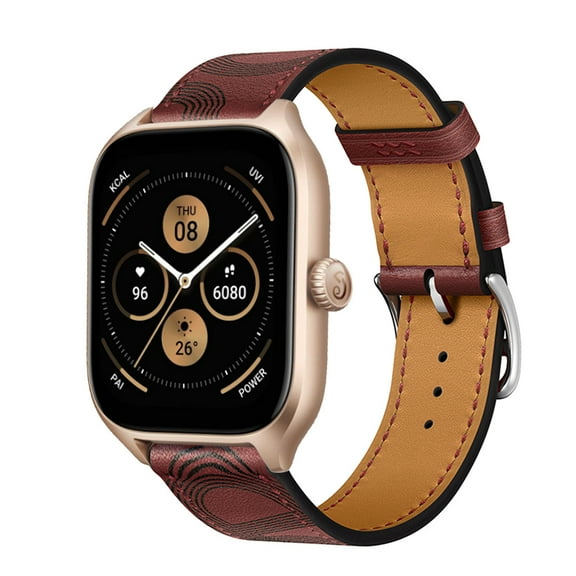 Leather Bands Compatible with Amazfit GTS 4 / GTS 4 Mini / GTS 3 Band, Genuine Leather Replacement Band for 20MM, Leather Amazfit GTS 4 / GTS 4 Mini / GTS 3 Strap for Women & Men