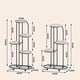 thumbnail image 2 of 5-Tier cm de Profundidadorado Metálico Plant Soporte con Ruedas para Indoor y Outdoor Use Ideal para Patio Garden Corner Balcony y Living Sala, 2 of 8