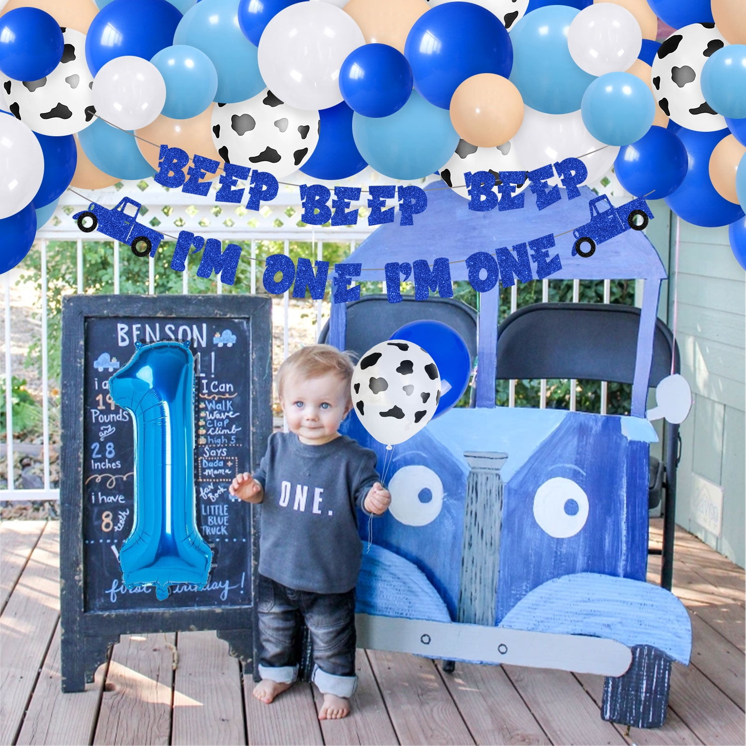 Little blue truck sales 1st birthday party