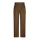 thumbnail image 4 of Ceisia Men's Solid Color Double Pleated Straight Leg Casual Pants with Front Pockets Brown S Gifts, 4 of 5