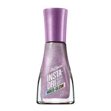 Sally Hansen Insta-Dri Nail Polish, Holo-Glow Collection, Lustrous Lilac, 0.31 fl oz, Quick Dry