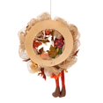 thumbnail image 5 of Fall Wreath 17 Inches Front Door Wreath  Autumn Wreath with Maple Leaf Berry  Pumpkins Wreath with String Light Festival Home Decor, 5 of 5