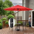 thumbnail image 5 of Pure Garden 9FT Outdoor Vented Patio Umbrella with Easy Crank (Orange), 5 of 9