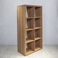 thumbnail image 2 of GZXS Decorative Open Back 8-Cube Storage Organizer, Walnut, 2 of 8