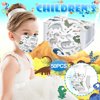 Utoimkio 50Pcs Children's Disposable Face Mask, Boy Girls Individually Wrapped Masks 3-layer, Kids Breathable and Comfitable Non-woven Fabric Face Shields Cloth Cotton