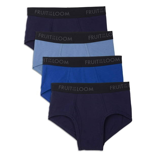 Fruit of the Loom Calzoncillos de Ropa Interior Transpirables para Hombre - Malla de algodón, Paquete de 4 Pequeños EE. UU.
