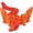 Red Gold, variant on 3D Printed Dragon - 17.7 Inch Gradient with Movable Wings, Poseable Adult Desk Decor & Display Piece, Fantasy Model