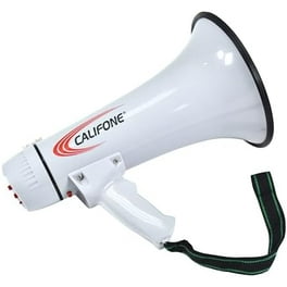 Industrial Grade Megaphone - 8 1/2 Inch Diameter, 1 Mile Range, Heavy-Duty Bullhorn For Outdoor Use