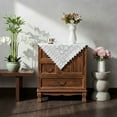 thumbnail image 6 of Home Essentials, Machine Washable, Shabby Chic, Vintage Tablecloth or Overlay 43x63in, Vintage Lace Cream, 6 of 7