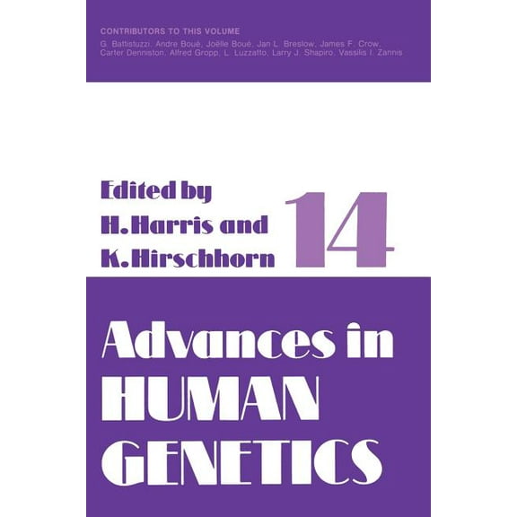 Advances in Human Genetics Advances in Human Genetics 14, Book 14, (Paperback)