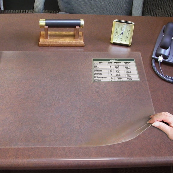 24 in. x 19 in. Second sght Clear Plastic Desk Protector