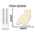 thumbnail image 2 of Unfinished Wood Horned Owl Shape - Craft - up to 46" DIY 24" / 1/2", 2 of 4
