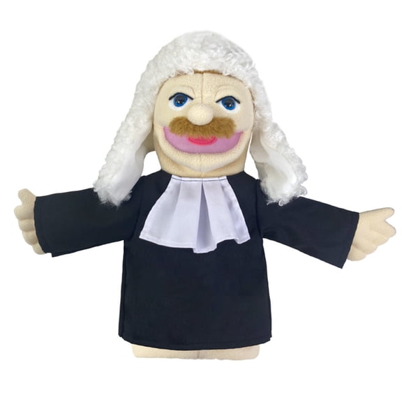 Multi-Role Hand Puppet Set - 16" Police/Doctor/Chef/Firefighter Plush Toys for Kids, Interactive Theater Play & Birthday/Christmas Gifts