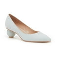 thumbnail image 3 of Pour La Victoire Kiki Unique Sphere Heel Pointed Toe Dress Classic Fashion Pumps (Pale Sage, 7.5), 3 of 5