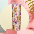 thumbnail image 4 of Goldendoodle Tumbler Goldendoodle Gifts 20 OZ 3D-Printed Insulated Cup Dog Lover Gift Travel Mug with Dogs Patterns and Vintage Florals(One Tumbler Included), 4 of 6