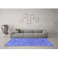 thumbnail image 3 of Ahgly Company Indoor Round Oriental Blue Industrial Area Rugs, 4' Round, 3 of 4