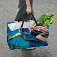 thumbnail image 7 of Turtle Large Capacity Reusable Oxford Cloth Decorative Box Shopping Bag Collapsible Bucket, 7 of 7