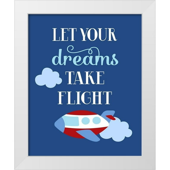 Robinson, Tamara 12x14 White Modern Wood Framed Museum Art Print Titled - Let Your Dreams Take Flight