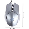thumbnail image 2 of HUGFEGWE Silent Gaming Mouse USB Wired LED Backlit Computer Mouse Breathing Light for Laptop UA824-7870, 2 of 9