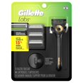 thumbnail image 3 of GilletteLabs with Exfoliating Bar Shaving Razor for Men, Black & Gold Edition, 1 Handle, 4 Blade Refills, 1 Magnetic Shower Hanger, 3 of 16