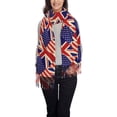 thumbnail image 2 of America British Flag Winter Scarfs for Women Pashmina Shawls Wraps for Evening Dresses Large Warm Soft Scarves, 2 of 7
