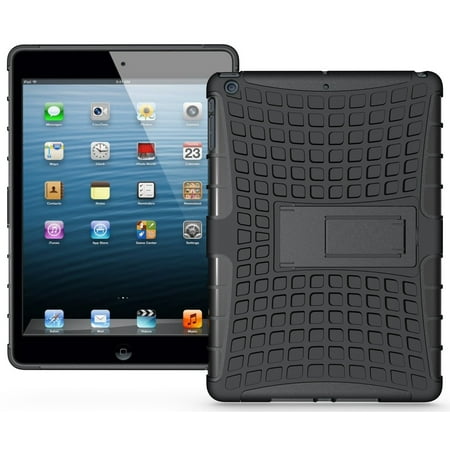 BLACK GRENADE RUGGED TPU SKIN HARD CASE COVER STAND FOR APPLE iPAD AIR 5th