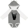 thumbnail image 3 of Inktastic Rocker Horns Boys or Girls Long Sleeve Baby Bodysuit, 3 of 5