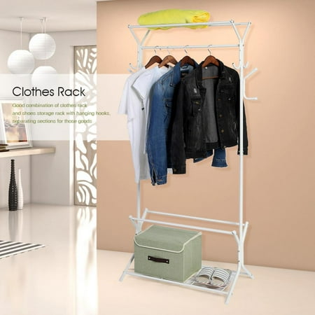 TOPINCN Heavy Duty Standing Clothes Coat Rack With 40Tier Shoes Rack Interesting Standing Coat Rack Walmart TOPINCN Heavy Duty Standing Clothes Coat Rack With 40Tier Shoes Rack Interesting Standing Coat Rack Walmart
