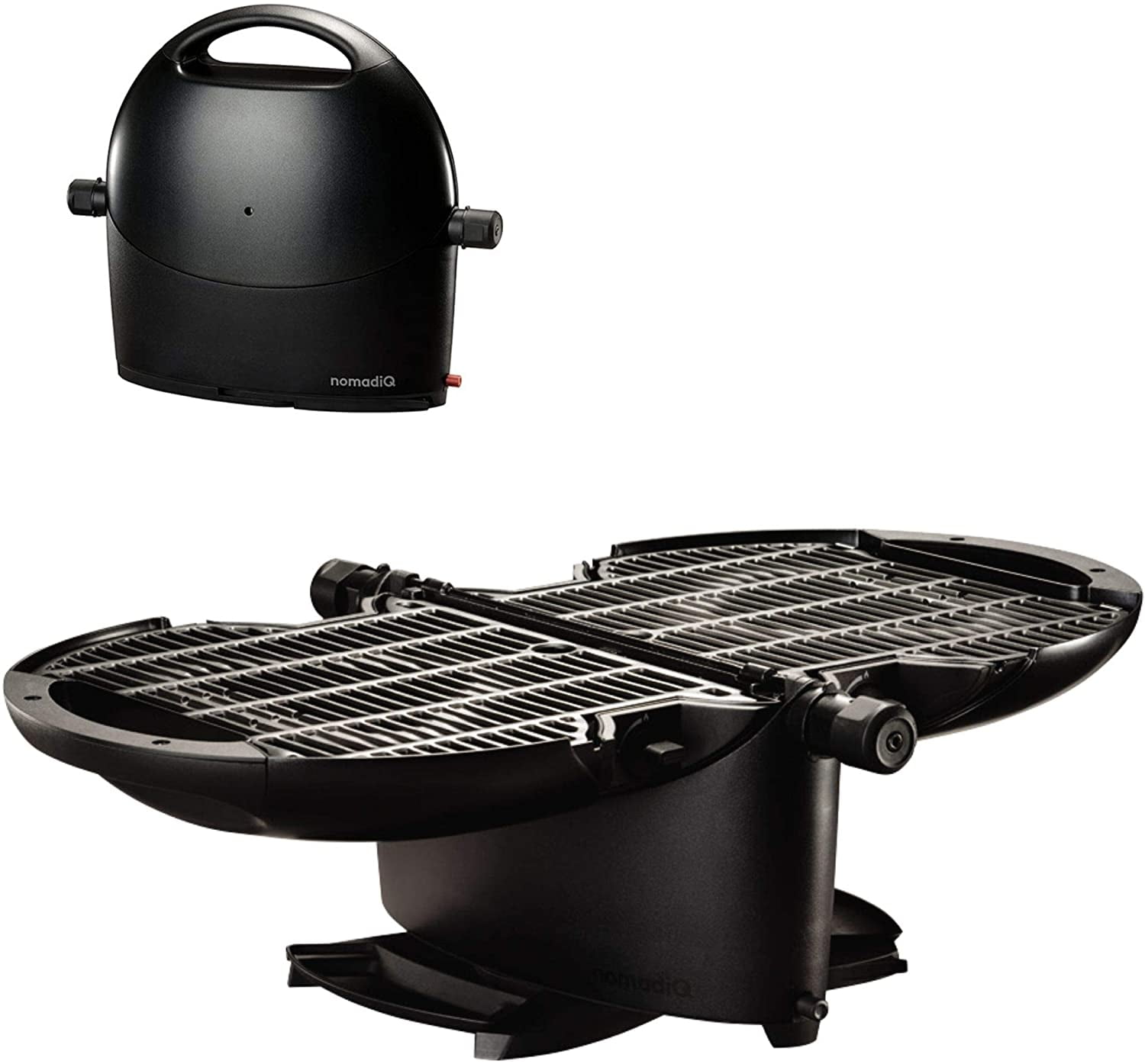 NOMADIQ Portable Propane Gas Grill Small, Mini, Lightweight Tabletop BBQ Perfect for Camping