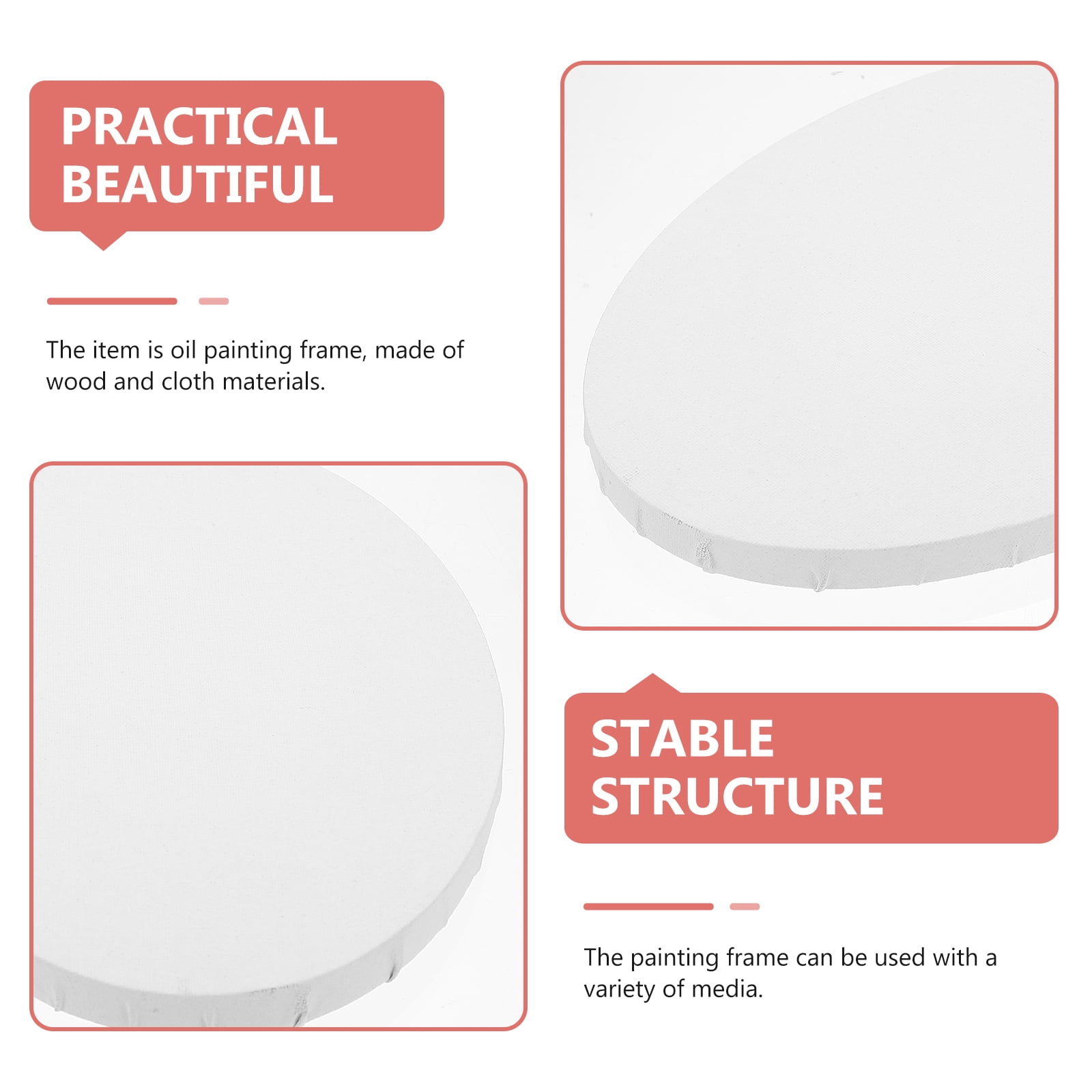 WHAMVOX DIY Painting Canvas Hobbyists 5Pcs 11.8X7.9X0.6In