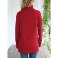 thumbnail image 3 of Anygrew Women Pullover Sweater Long Sleeve Casual Sweaters for Women Turtleneck Knit Jumper, 3 of 6